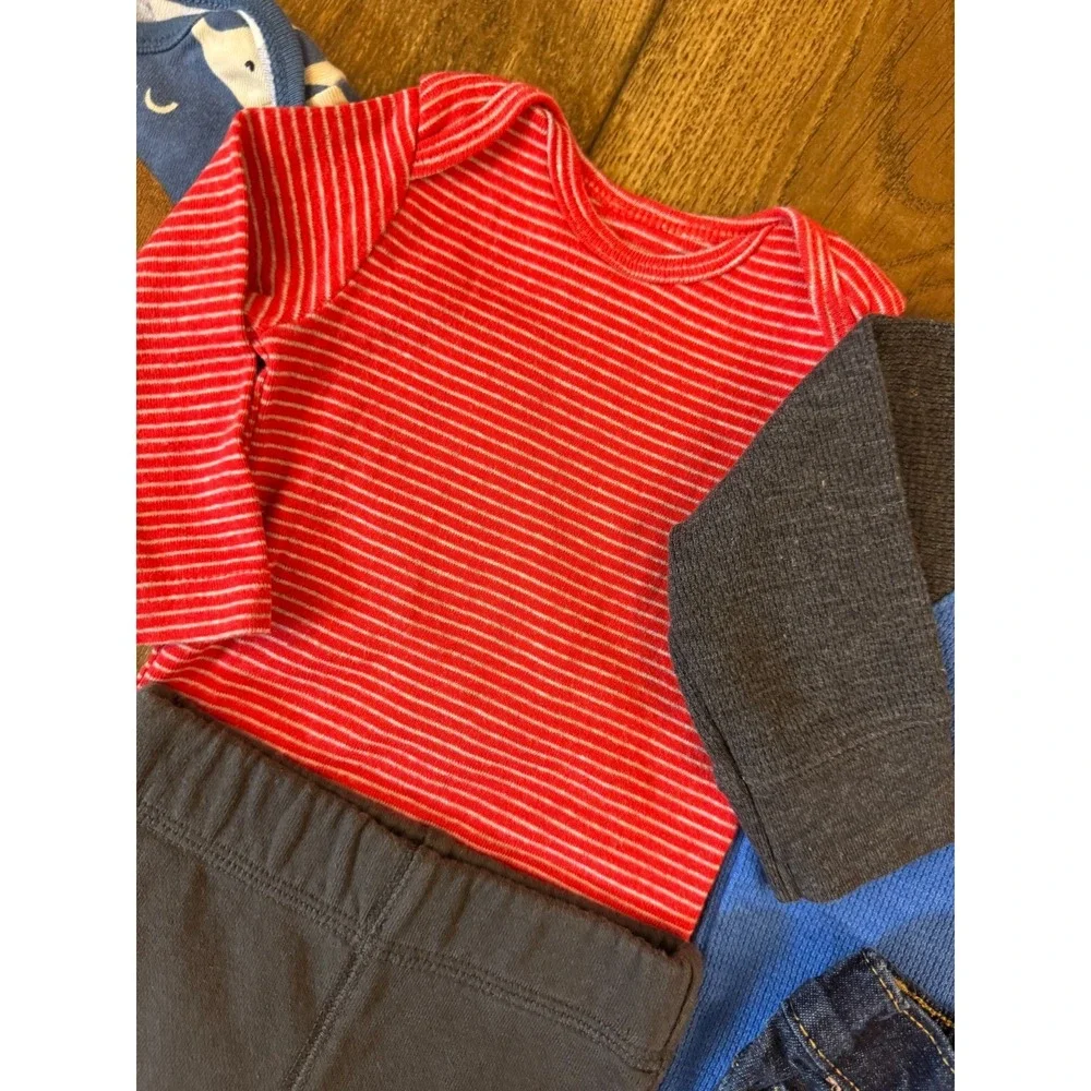 Baby Boy 3‎ Months Outfits Lot Jeans Pants Bodysuits Shirts Clothes Bodysuits